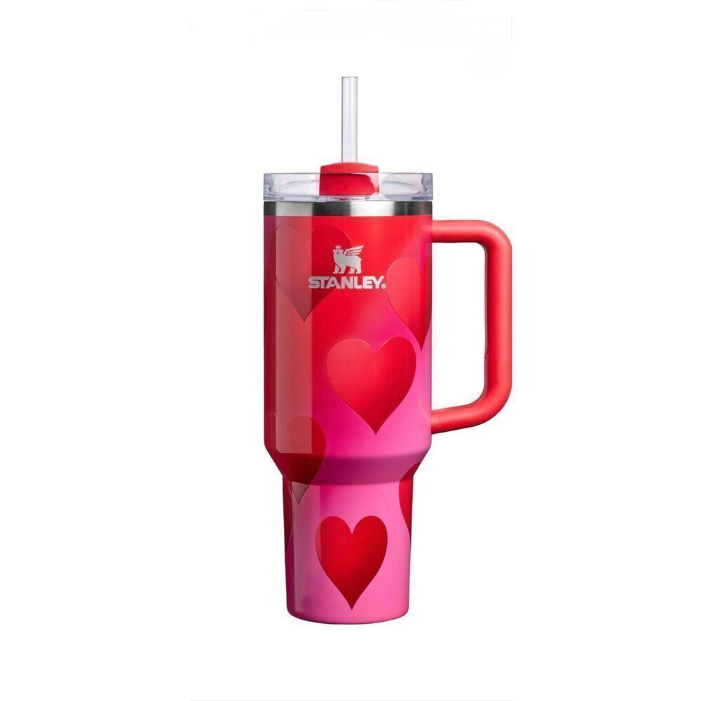Stanley Valentine's Day 40 oz Stainless Steel H2.0 Flowstate Quencher Tumbler Ro